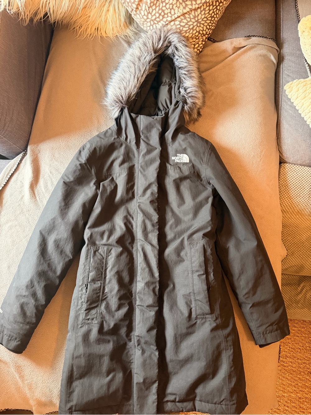 The North Face Black Fur-Trim Parka